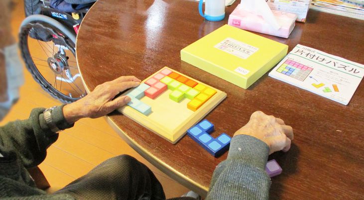 おもちゃで遊ぶ人の室内