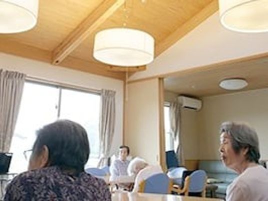 明るい共有スペース