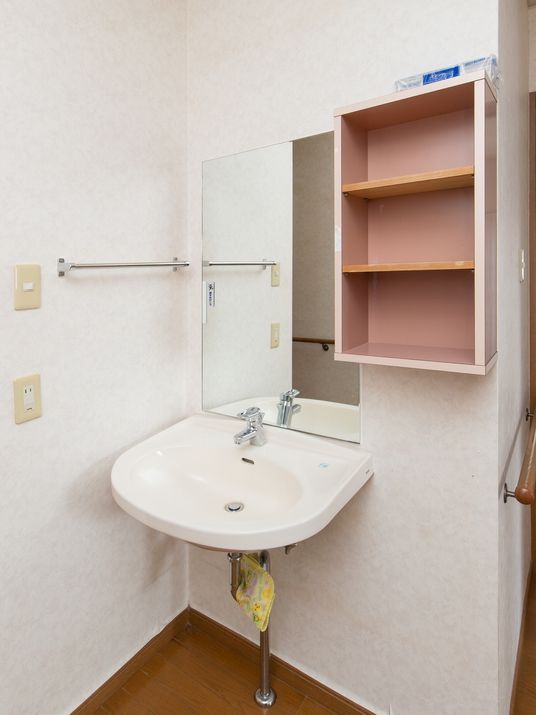整備された洗面所