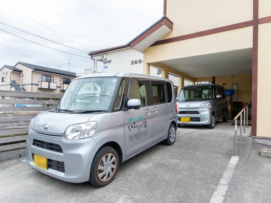 車両と建物の外観
