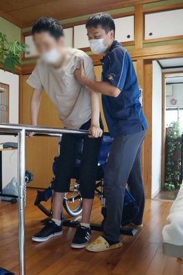 訓練室でのサポート