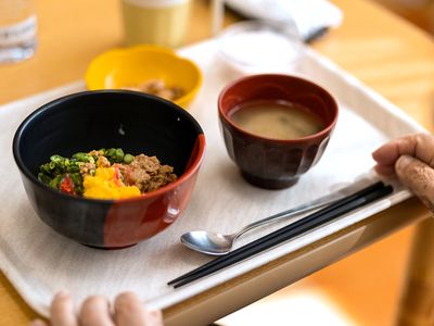健康的な食事の様子