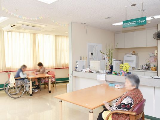 明るい空間の共有スペース