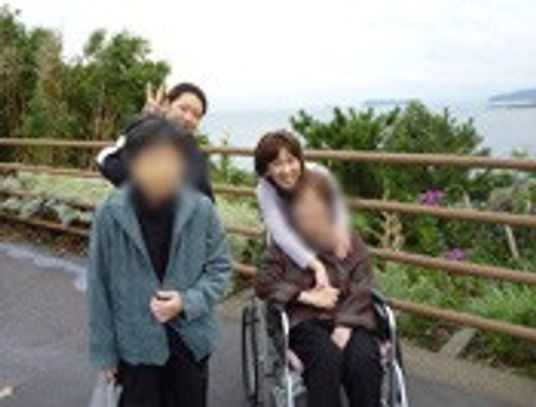 利用者との交流を楽しむ