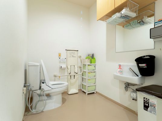 バリアフリーのトイレ設備