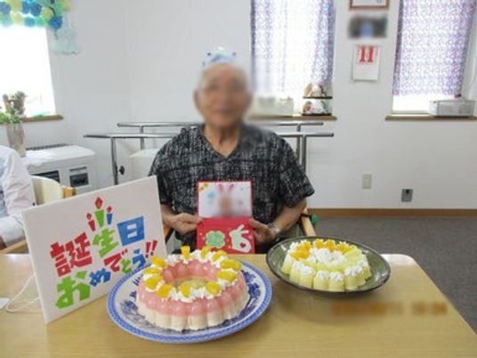 誕生日のお祝い席