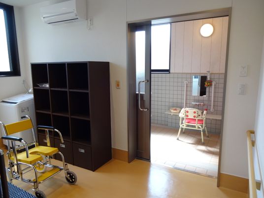 バリアフリーな居室の一角