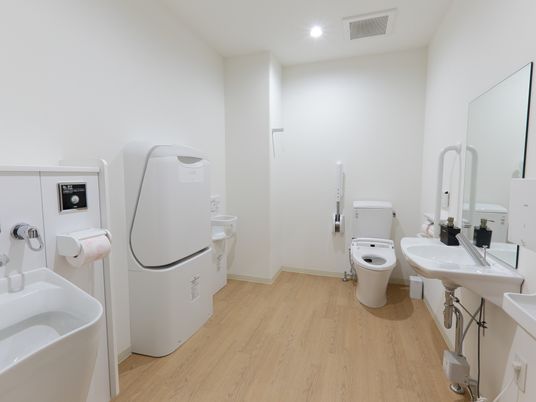 清潔なトイレの内観
