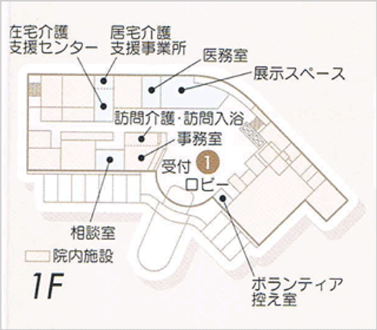 1階のフロア案内図
