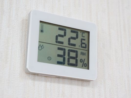 快適環境を示す温湿度計