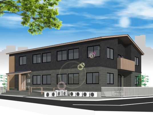 モダンな外観の施設