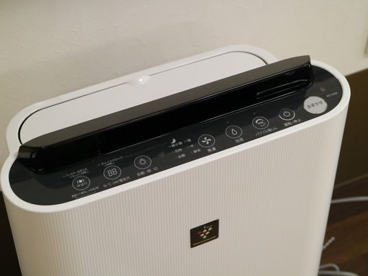 清浄機の操作パネル