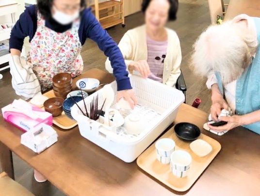 活動を楽しむ人々