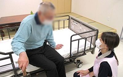 スタッフ対応の場面