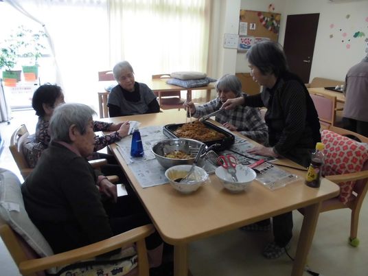 共有スペースでの料理活動