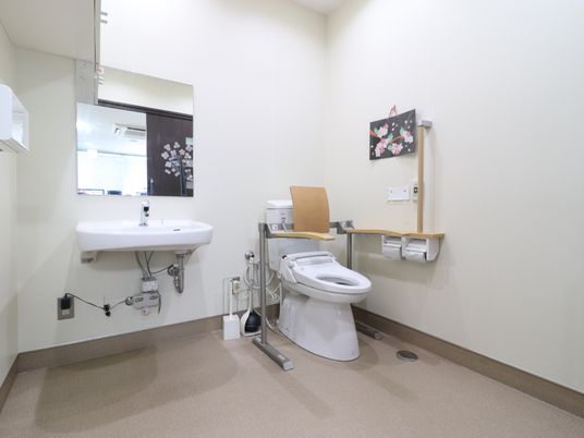 清潔なトイレ設備