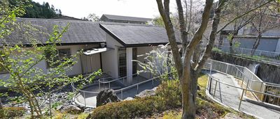 緑に囲まれた建物