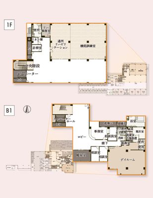 施設の見取り図エリア