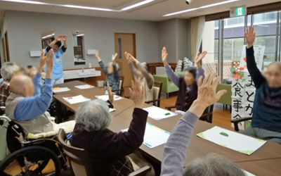 活動の様子の室内