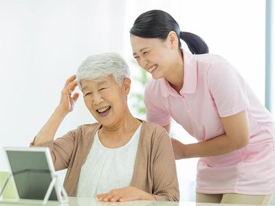 楽しいひとときの介護