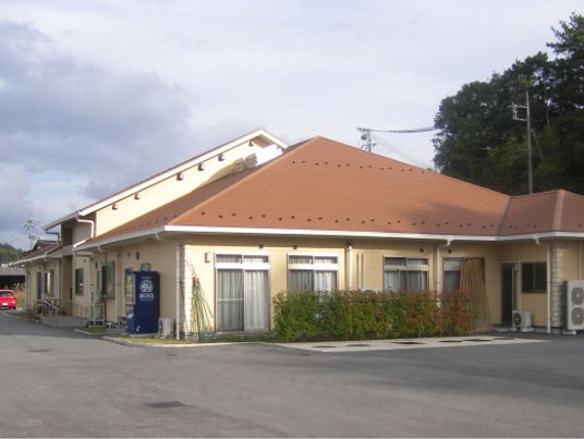 一階建てのゆったり外観