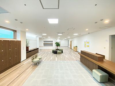 開放感あるロビー