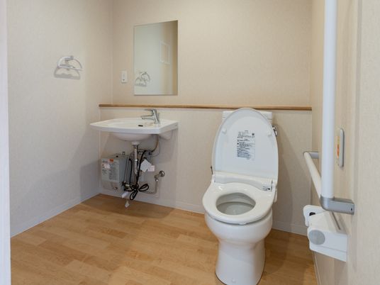 きれいなトイレの一角