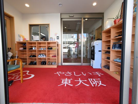 エントランスのレセプションエリア