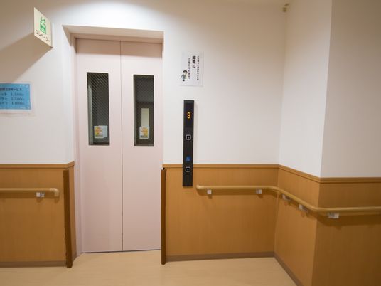 清潔な廊下とエレベーター