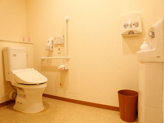 バリアフリー設計のトイレ