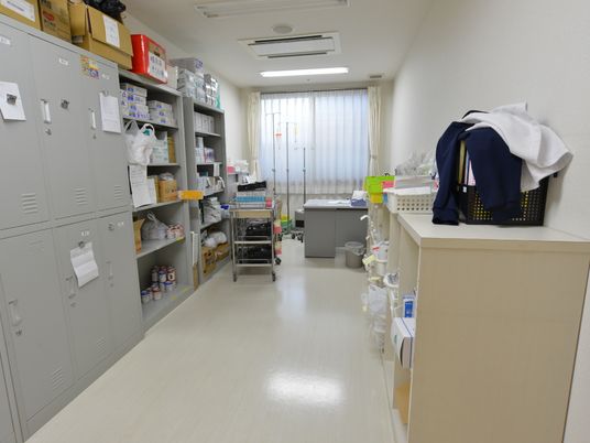 整頓されたスタッフルーム