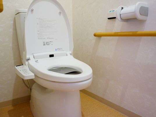 手すり付き洗浄トイレ