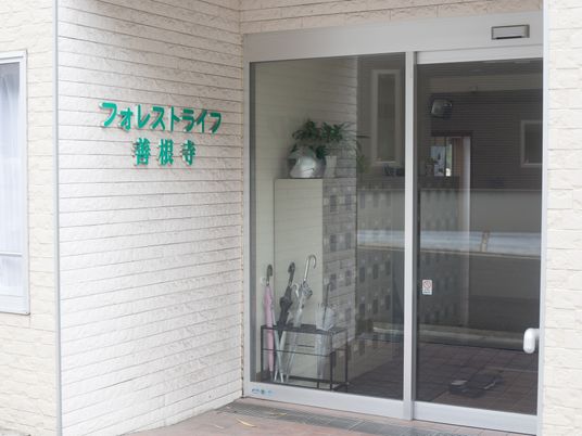 入り口のスライドドア