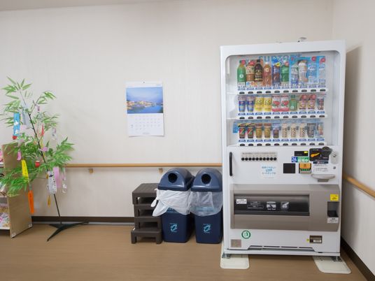 休憩室の自動販売機