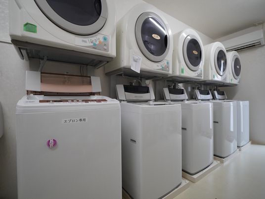 清潔な洗濯機群
