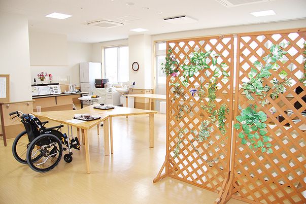 自然光が入る明るい空間