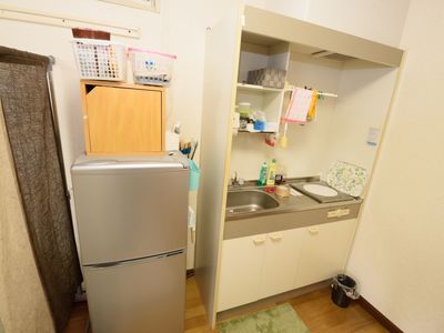 居室のコンパクトキッチン