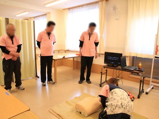 研修風景の機能訓練室