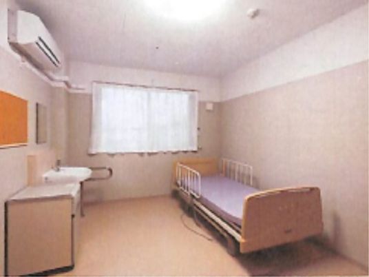 シンプルな個室の居室