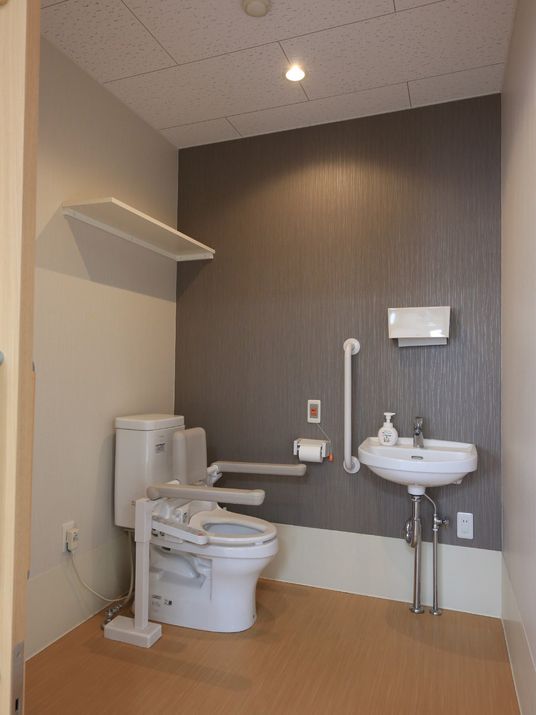 手すり付きトイレ空間