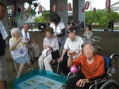 居室での楽しいひととき