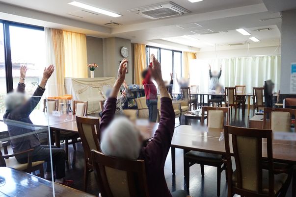 健康体操を行う居室