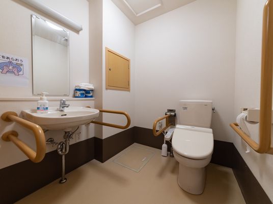 バリアフリーのトイレ設備