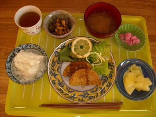 和食セットの給食例