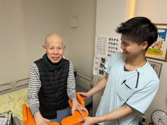 介護スタッフと利用者様