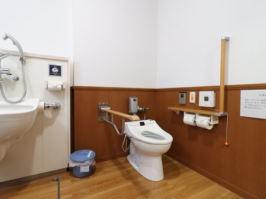 手すり付きトイレ空間