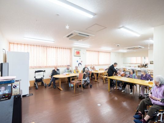 共有エリアの明るい様子