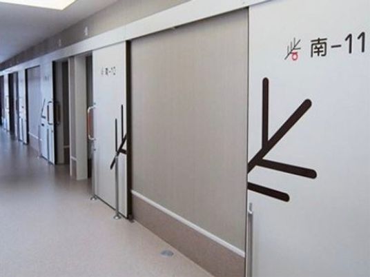 清潔な廊下の数値表示