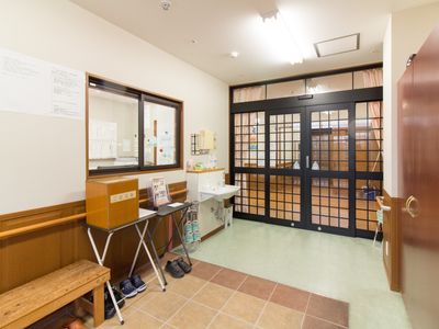 エントランスの和風入口