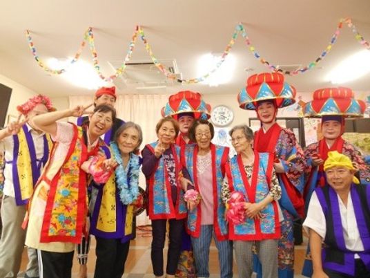 祭り気分満喫中の集合